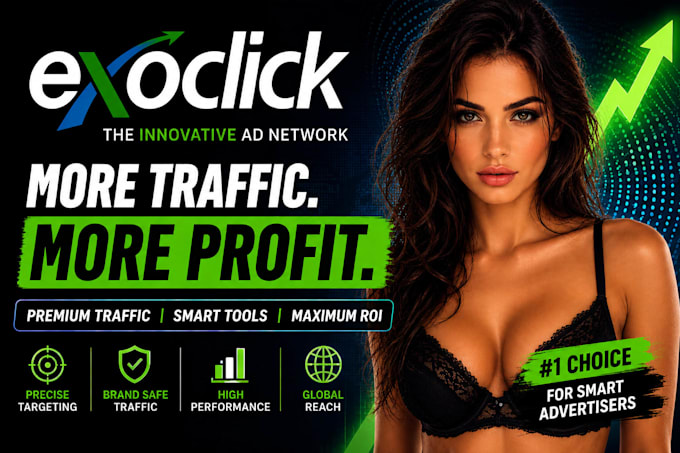 create and optimize exoclick and trafficjunky ad campaigns for maximum ROI