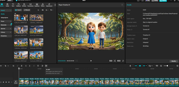 create all ai videos like youtube carton video