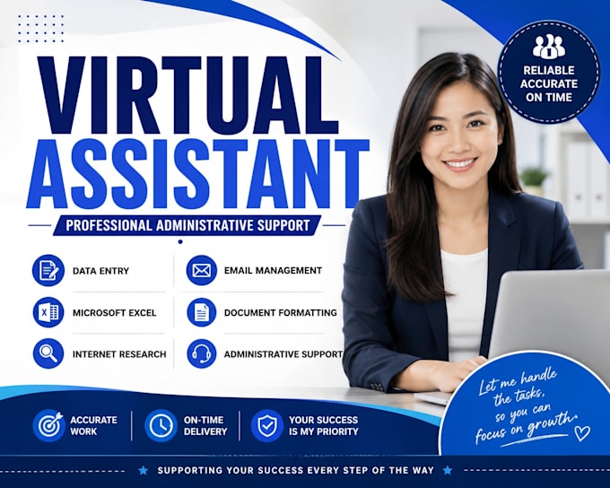 be your virtual assistant for data entry, excel and admin support