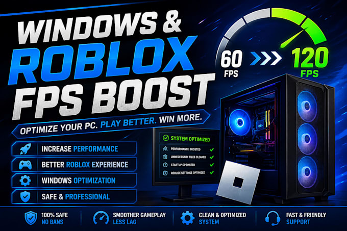 optimize your windows PC and roblox for better fps