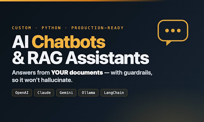 build a custom ai chatbot and rag assistant