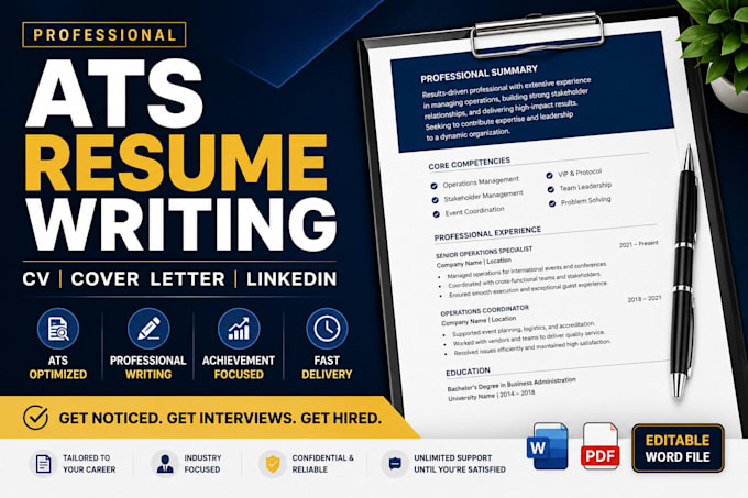 write a professional cover letter for your job application