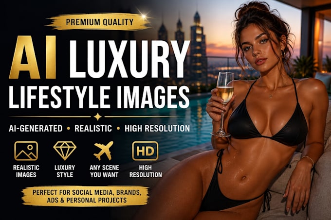 create realistic ai luxury lifestyle images