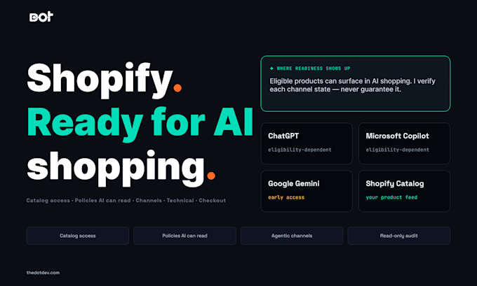 audit your shopify product data for ai search visibility