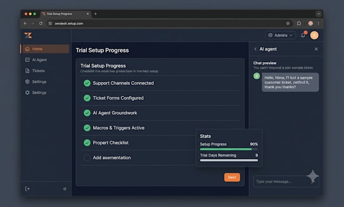 setup your zendesk trial with ai agent groundwork for smart support