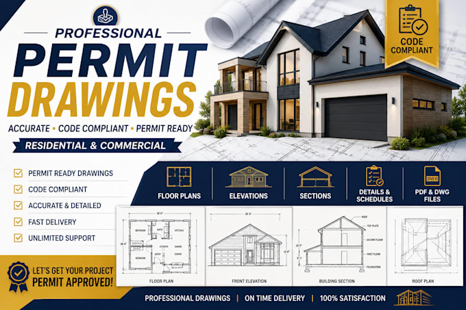 prepare permit drawings for building approval