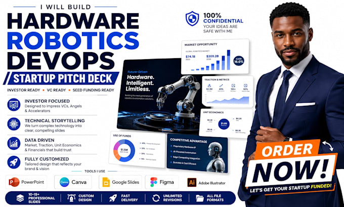 build hardware devops robotics startup pitch deck