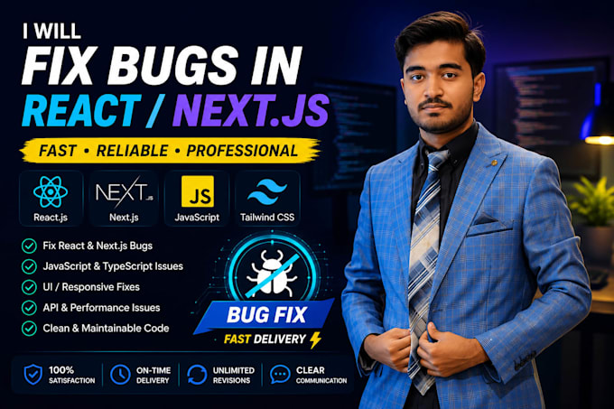 fix react, nextjs, javascript, typescript bugs