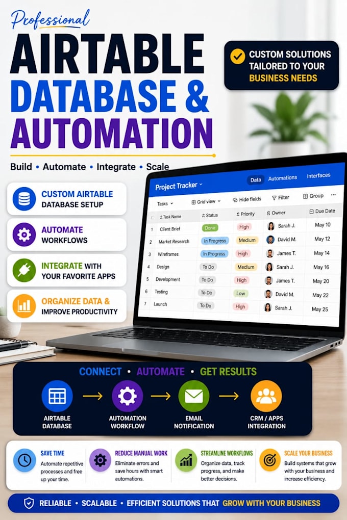 build airtable databases and workflow automation
