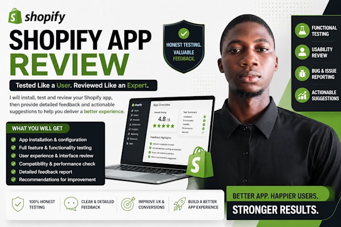 write shopify app review, shopify app installation, shopify app testing