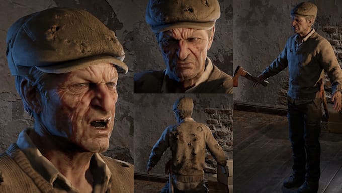 create aaa character quality for unreal engine and unity