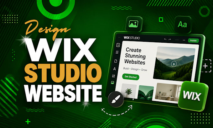 develop and design wix studio website, wix ecommerce site