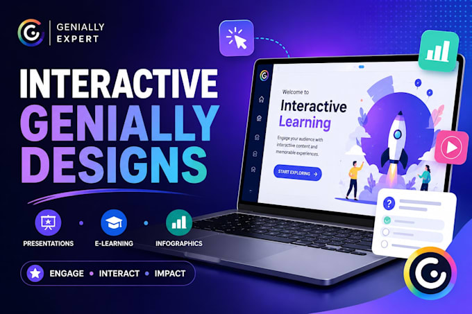 interactive genially presentations training and elearning content