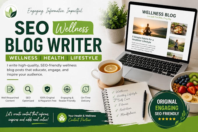 write SEO wellness blog posts