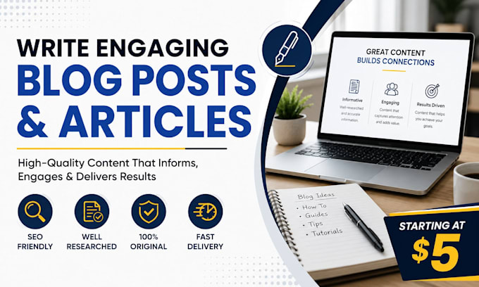 write engaging blog posts and articles