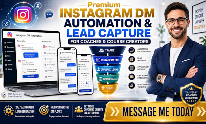 create instagram dm automation and lead capture for coaches