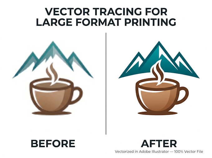 vectorize your logo for large format printing