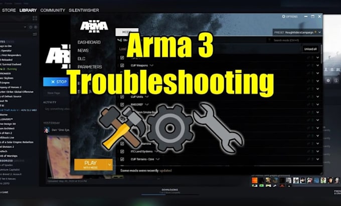fix arma 3 mission errors, scripts and mod conflicts