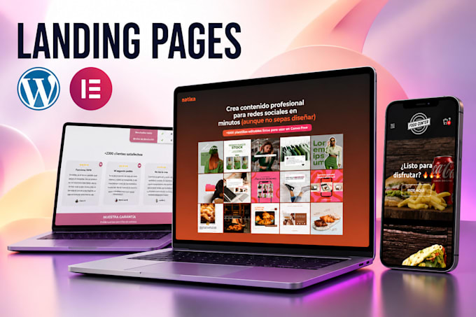 crearé una landing page profesional en wordpress con elementor