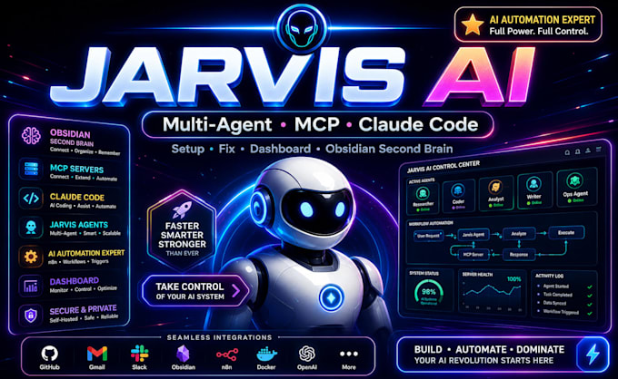 setup fix hermes ai agent openclaw jarvis ai mini pc second brain obsidian mcp