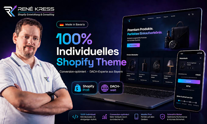 develop a custom shopify theme focused on conversion rate