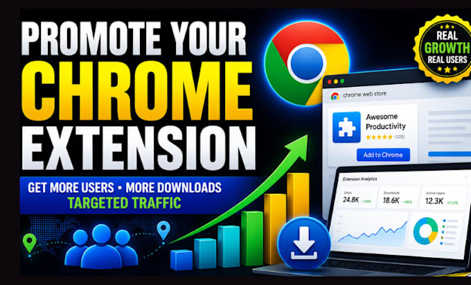 do chrome extension promotion, users chrome download, browser extension users