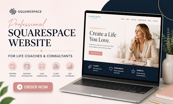 design life coaches squarespace website consulting life coaches website