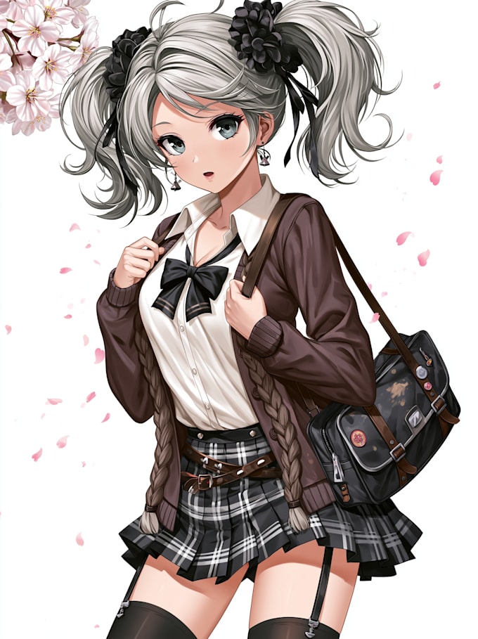 anime character an illustration and anime character