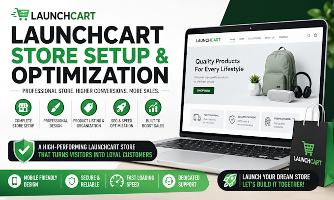 build launch cart store for high conversion