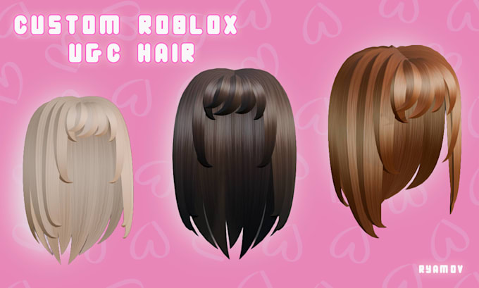 create custom roblox ugc hair in blender
