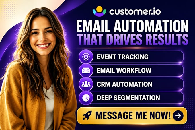 setup customer io email automation event tracking email workflow crm automation