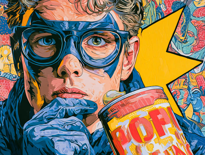 create a unique street pop art collage