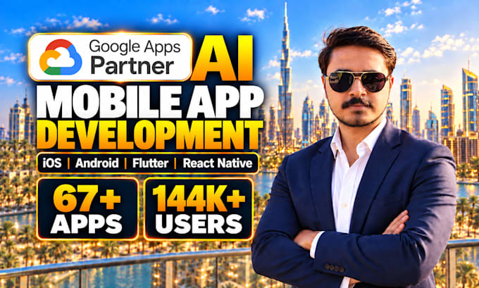do ai mobile app development for android ios app using flutter or react native