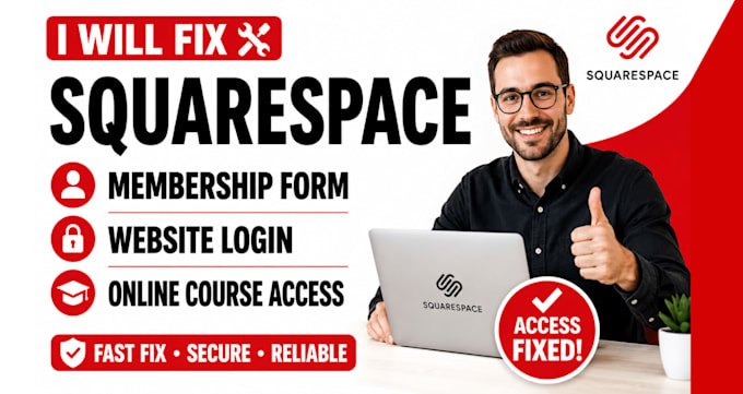 fix squarespace membership form website login squarespace online course access