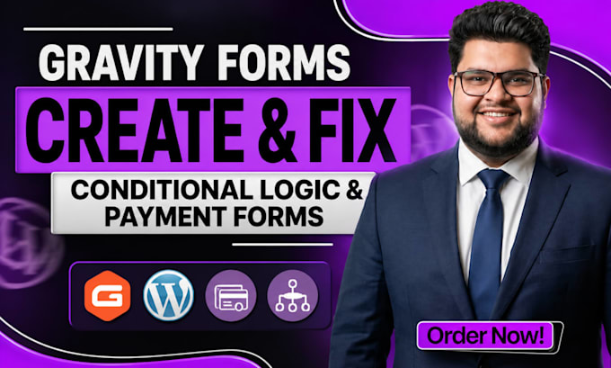 create or fix gravity form, wordpress forms, conditional logic and payment forms