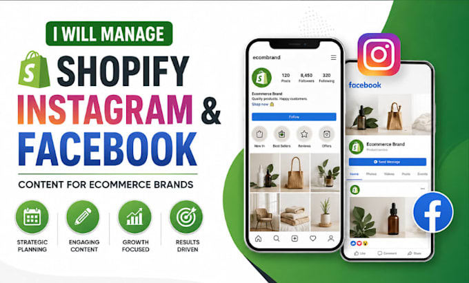 manage shopify instagram facebook content for ecommerce brands