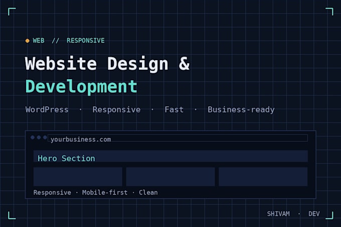 build a responsive website for your business