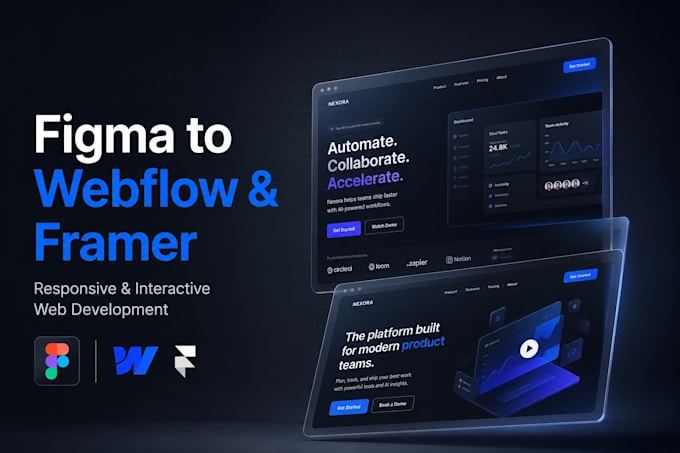 be your webflow and framer developer