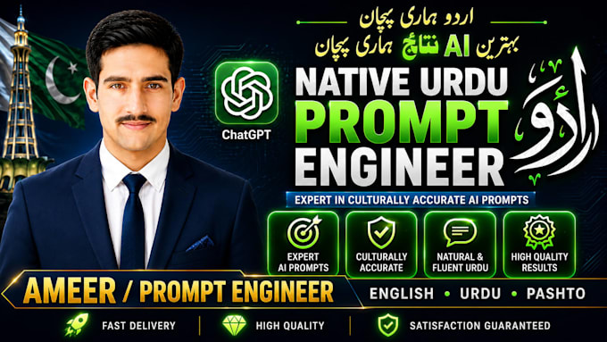 create custom urdu prompts for chatgpt