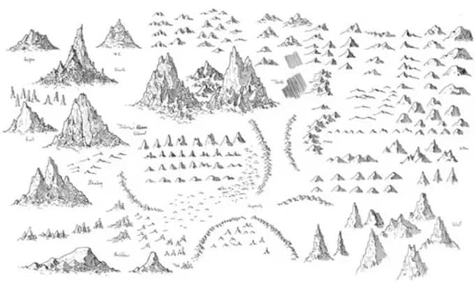 create hand drawn fantasy map world map dnd map rpg map cartography
