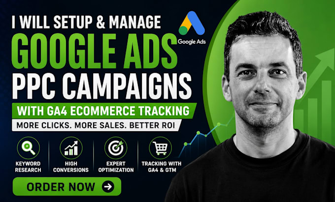 setup and manage google ads ppc campaigns with ga4 ecommerce