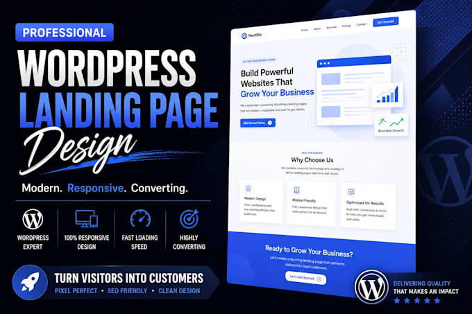 create a stunning wordpress agency landing page