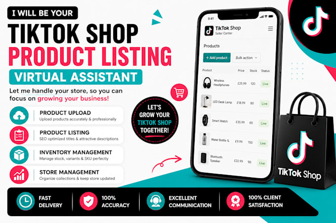 manage tiktok shop product listings
