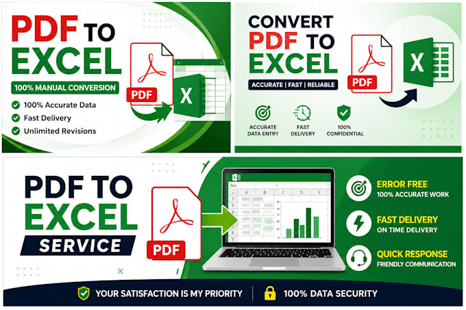 convert PDF to excel manually