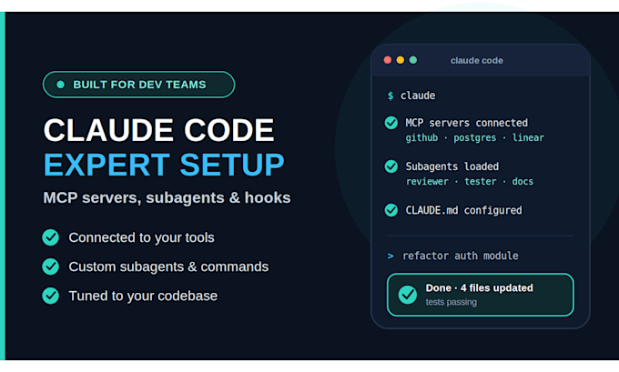 set up and customize claude code with mcp servers, subagents and hooks