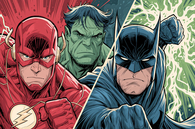 do a charcter design illustration your comic character