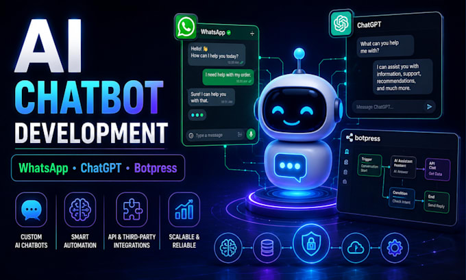 develop custom ai chatbot whatsapp chatbot chatgpt ai botpress custom chatbot