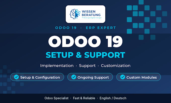 setup, configure and support your odoo 19 erp system