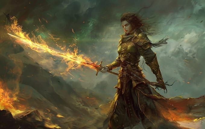 fantasy character art and fantasy character art