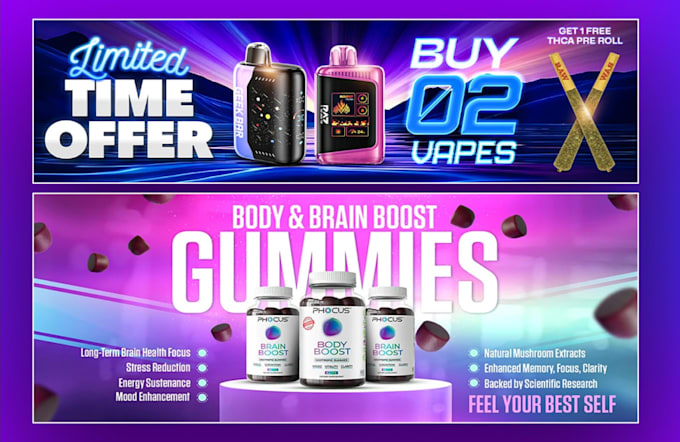 design website banner, web slider, and shopify banner